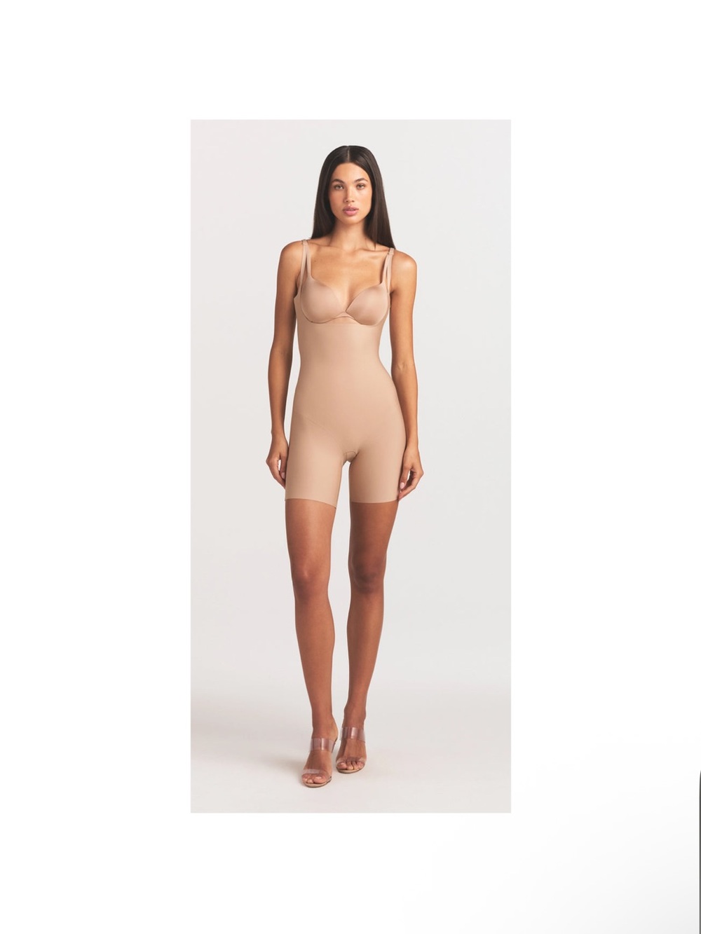 SKIMS BODY CS BACK SMOOTHING OPEN BUST BODYSUIT Size Small Clay